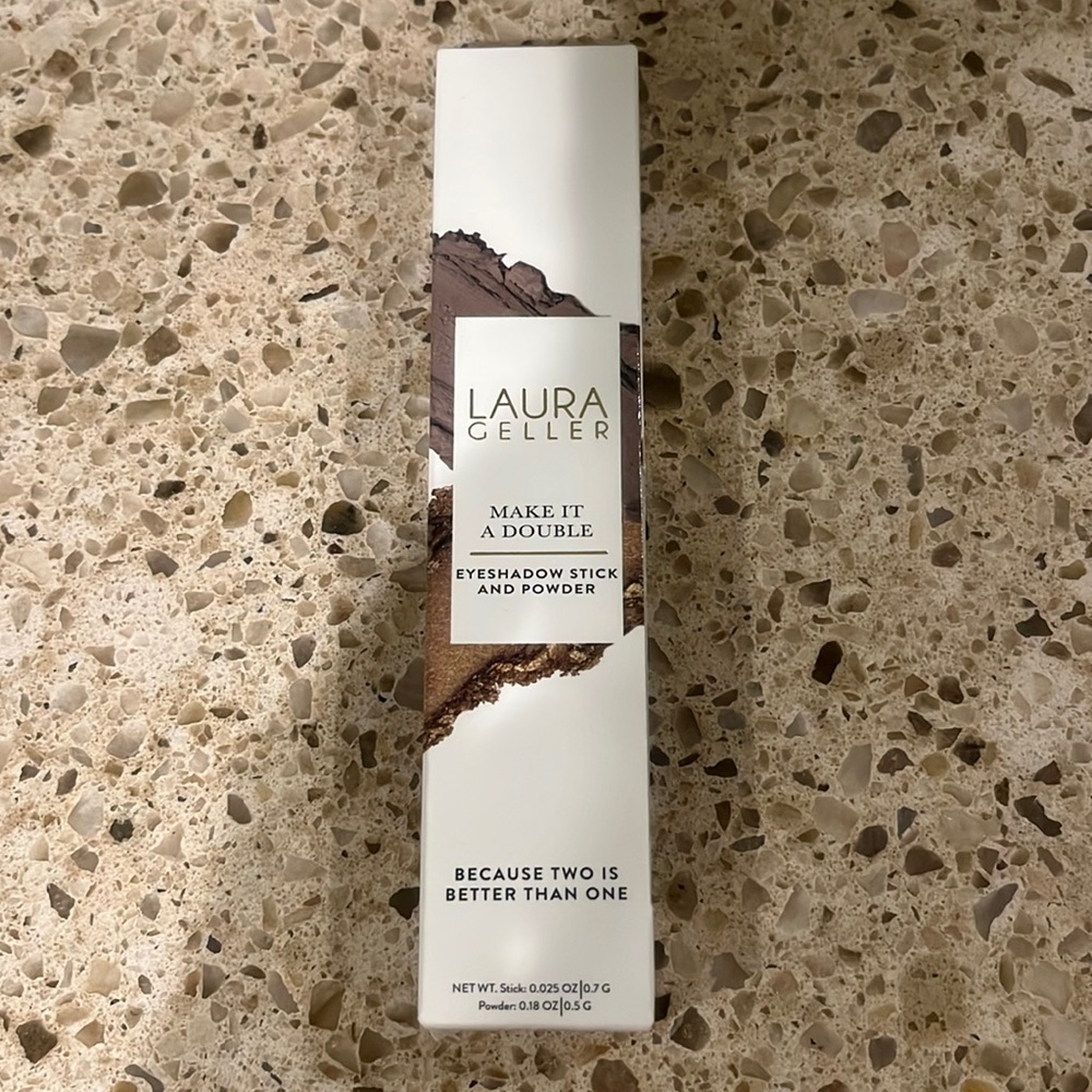 💕HP💕NIB!Laura Geller “Make it a double” cream eyeshadow stick &powder Absinthe